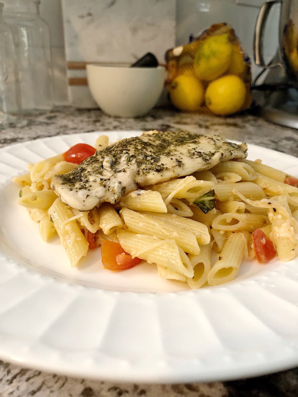 Italian Chicken and Bruschetta Pasta -Cooking By&nbsp;Sight